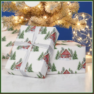 Papier Cadeau Spécial Personnalisé Pays Nom de la scène de Noël