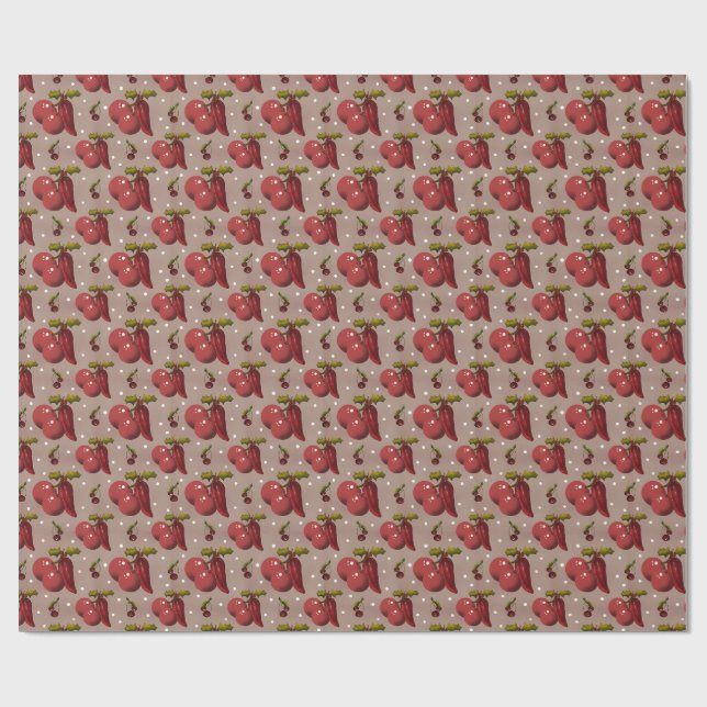 Papier Cadeau Spicy Noël Golden Botanical Luxe Wrapping Paper  (Plat)