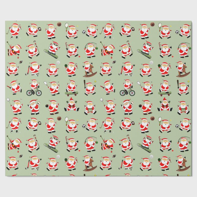 Papier Cadeau Sport Fitness Noël (Couture)