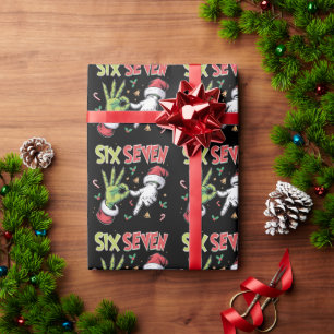 Papier Cadeau Squelette 6 7 Noël Six Sept Mème Xmas