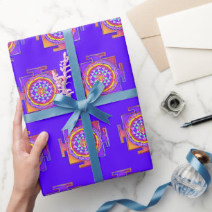 Papier Cadeau Sri Yantra - Symbole hindouiste Design 1