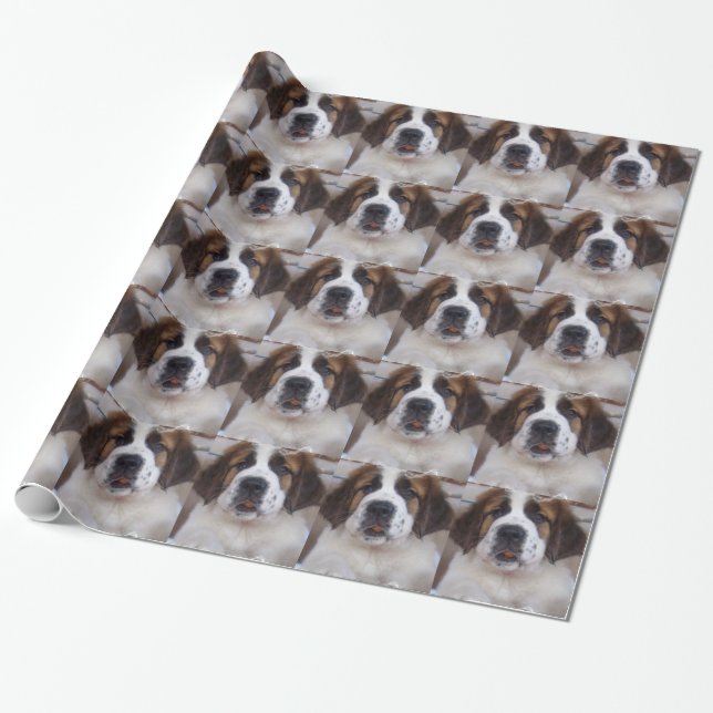 Papier Cadeau St Bernard (Déroulé)