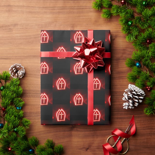 Papier Cadeau St. Nick's Day Dutch Miter Motif Sinterklaas (Cadeau de vacances)