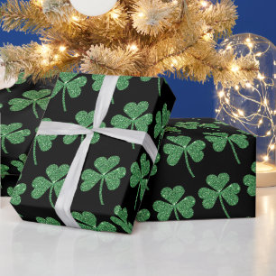 Papier Cadeau St. Patrick's Day Green Vine Shamrock Irish Party