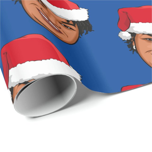 Papier Cadeau STACEY ABRAMS Noël (Coin rond)