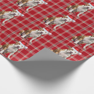 Papier Cadeau Staffordshire Terrier Chien de vacances Jeu de Noë
