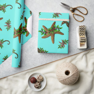 Papier Cadeau Starfish Sea Hors Noël Motif