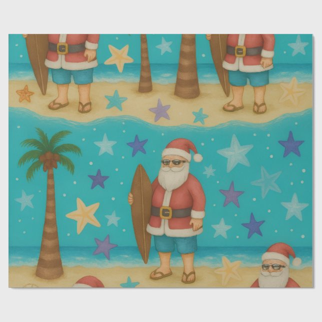 Papier Cadeau StarSurf de père Noël (Plat)