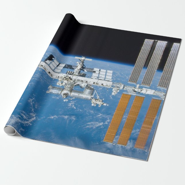 Papier Cadeau Station spatiale internationale ISS (Déroulé)