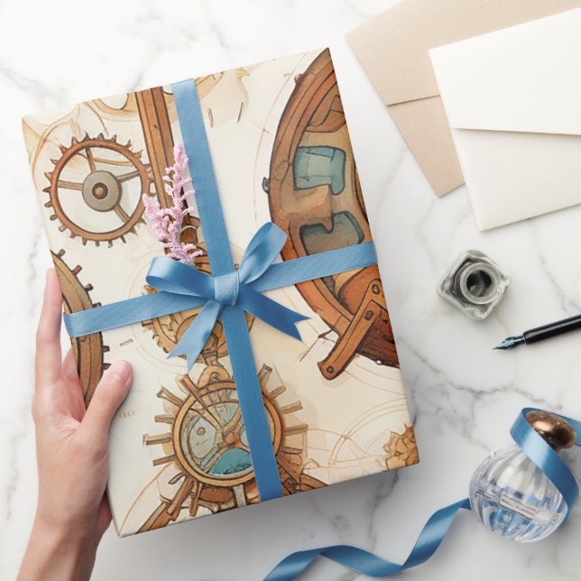 Papier Cadeau Steampunk victorien (Cadeaux)