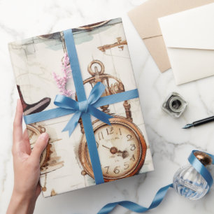 Papier Cadeau Steampunk victorien