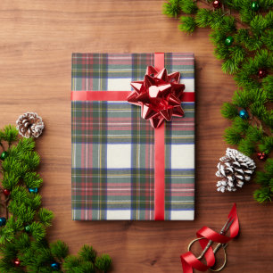 Papier Cadeau Stewart Dress Tartan écossais moderne