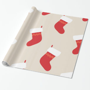 Papier Cadeau Stockage de Noël Père Noël Rustic Holiday