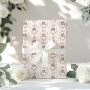 Papier Cadeau Storybook rose Bow Nouveau baby shower de chapitre