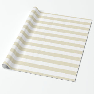 Papier Cadeau Stripes de Sand White