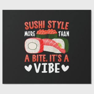 Papier Cadeau Style de sushi plus qu'une bouchée