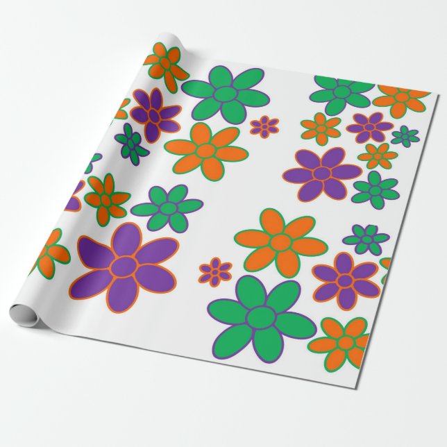Papier Cadeau Style les années 70 super Super (Déroulé)