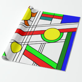 Papier Cadeau Style moderne en verre de trait