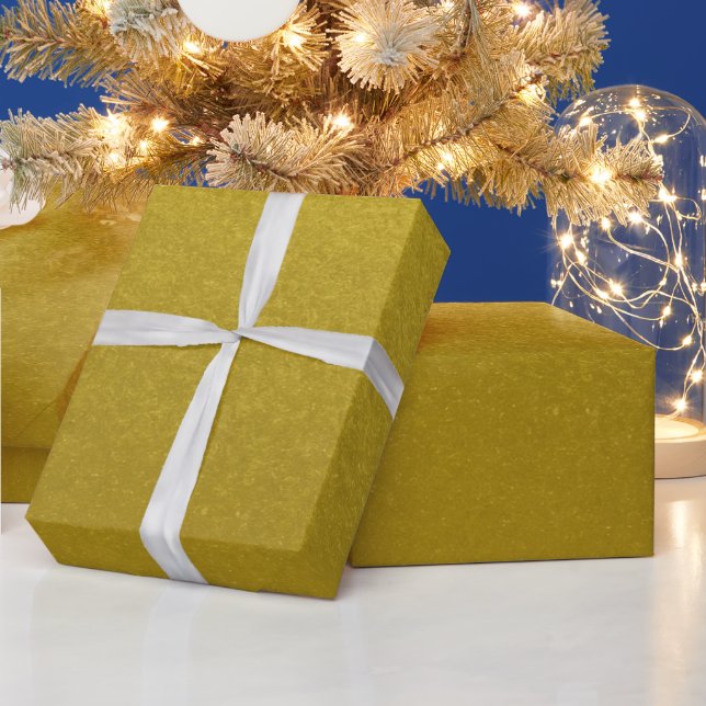 Papier Cadeau Style simple métal inspiré Jaune (Vacances)