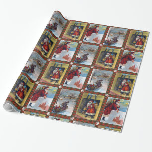 Papier Cadeau Style vintage de Noël