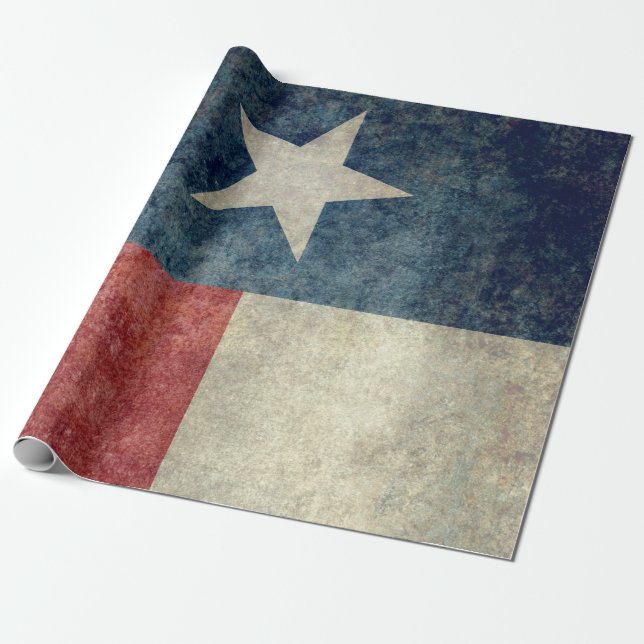 Papier Cadeau Style vintage d'enveloppe de cadeau de drapeau (Déroulé)