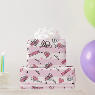 Papier Cadeau Style XOXO Valentine's Day