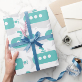 Papier Cadeau Submarines & Sharks