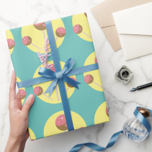 Papier Cadeau Sucette de gâteau de la Saint-Valentin