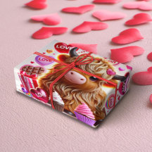 Sucré Comme Candy Highland Cow Valentines
