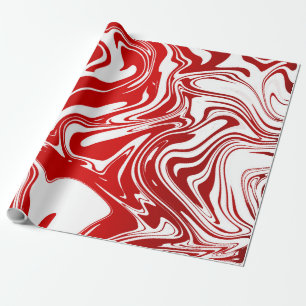 Papier Cadeau Sucre de canne blanc rouge Noël Noël envelopper ca