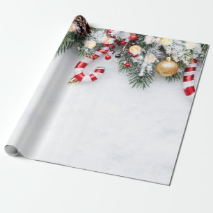 Papier Cadeau Sucre de canne, Branches de l'arbre des pins, Boul
