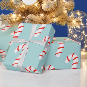 Papier Cadeau Sucre de canne papier d'emballage de Noël.