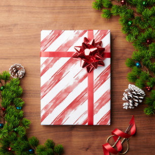 Papier Cadeau Sucre de canne Red Stripes Noël