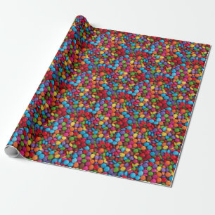 Papier Cadeau Sucrerie colorée de quilles