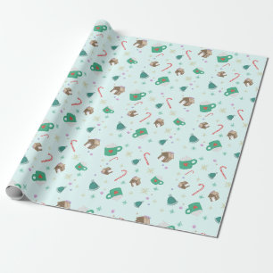 Papier Cadeau sucres de canne et pain d'épices Papier d'envelopp