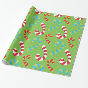 Papier Cadeau Sucres de canne sur le papier d'emballage de