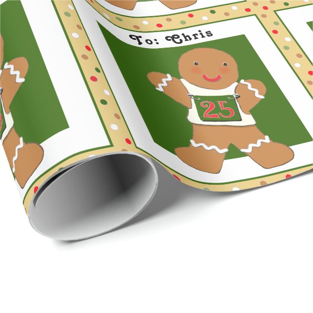 Papier Cadeau Suivi et exécution sur le terrain Papier d'envelop (Coin rond)