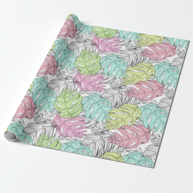 Papier Cadeau Summer themed (Déroulé)