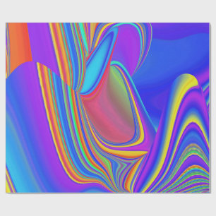 Papier Cadeau Summerfeel, Rainbowart 3D Abstrait