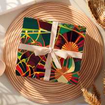 Sunburst géométrique Tribal Cadeaux afro-américain