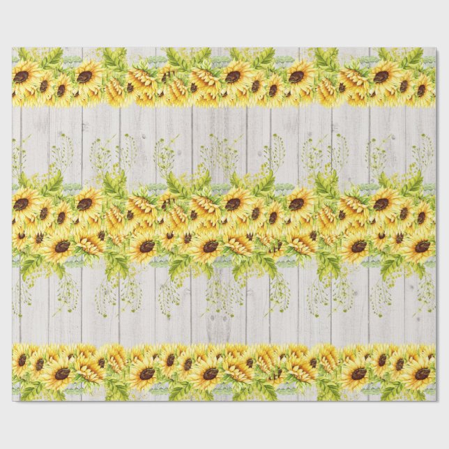 Papier cadeau Sunflower (Plat)