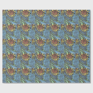 Papier Cadeau Sunflowers Forever - Art pour enfants pour CHOC