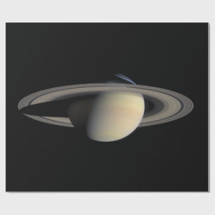 Papier Cadeau Sunlit Saturn Gas géant Planet par Cassini