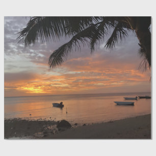 Papier Cadeau Sunset de l'île