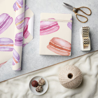 Papier Cadeau Sunshine Macarons