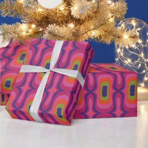 Papier Cadeau Super élégant et moderne rétro 60s les années 
