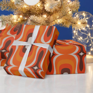 Papier Cadeau Super élégant et moderne rétro 60s les années 