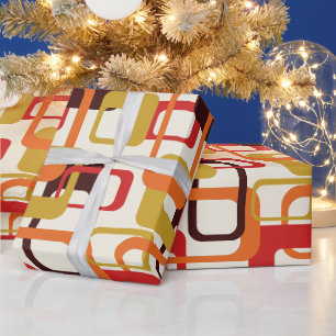 Papier Cadeau Super élégant et moderne rétro 60s les années 