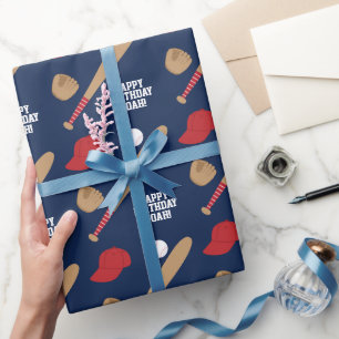 Papier Cadeau Super étoile de baseball