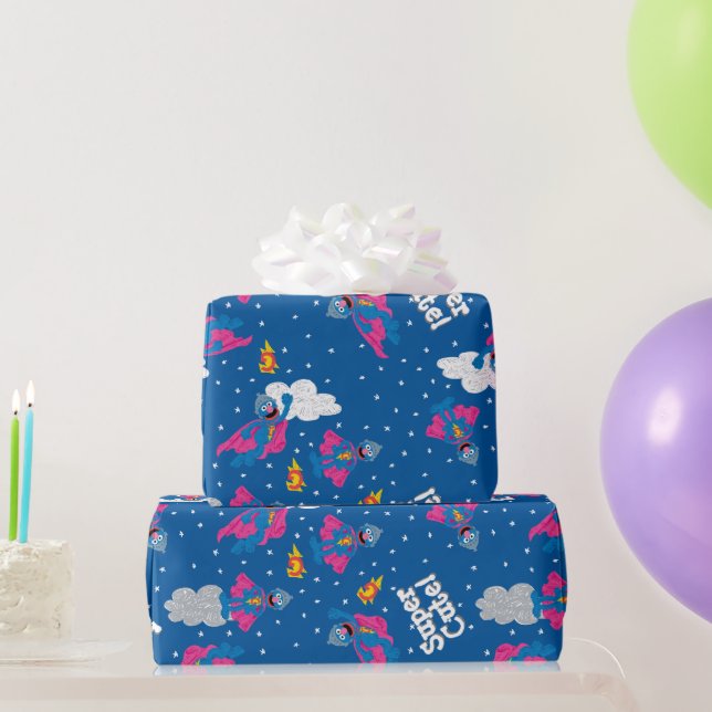 Papier Cadeau Super Grover 2.0 Motif Sky de nuit (Cadeaux de fête)